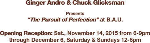 Ginger Andro & Chuck Glicksman